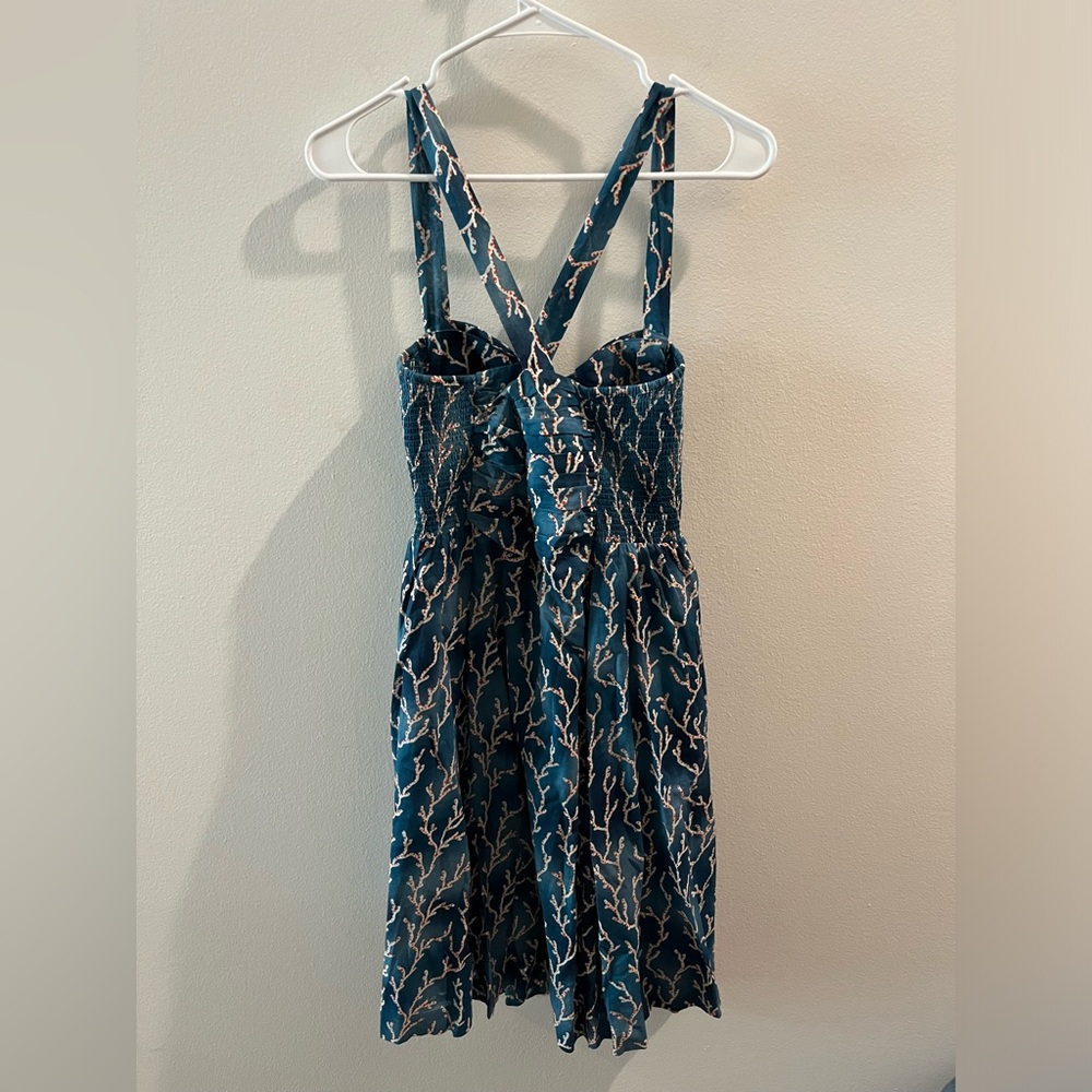 Anthropologie HD in Paris Acropora Dress - Coral Print Retro Pin Up - Size 4 - Picture 3 of 6